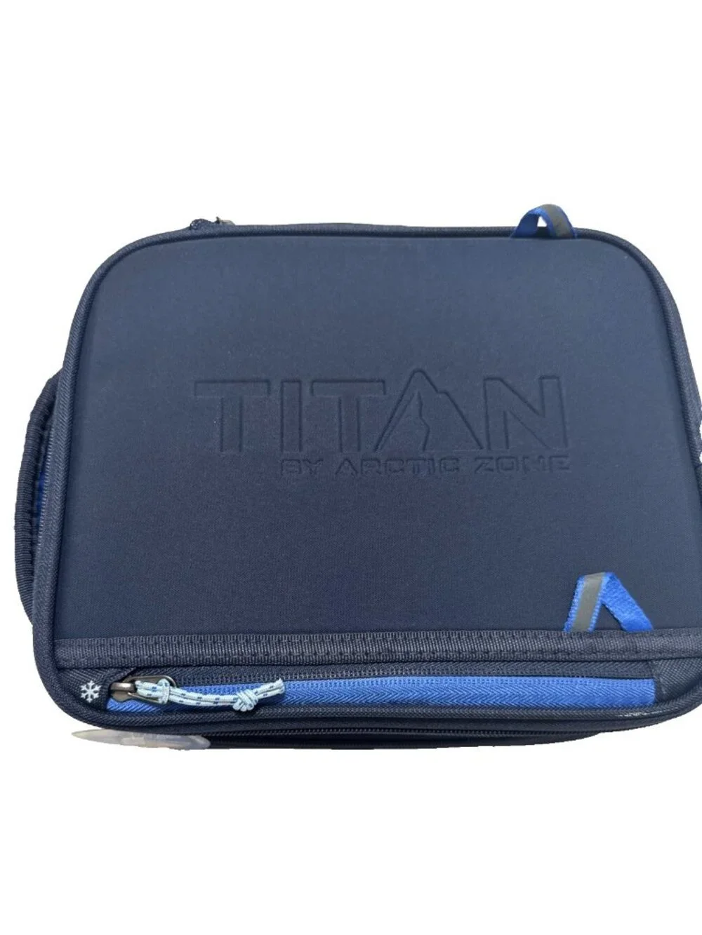 Titan Arctic Zone Zip Expandable Lunch Box 2 Ice Walls Container Set Blue